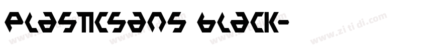 PlasticSans Black字体转换